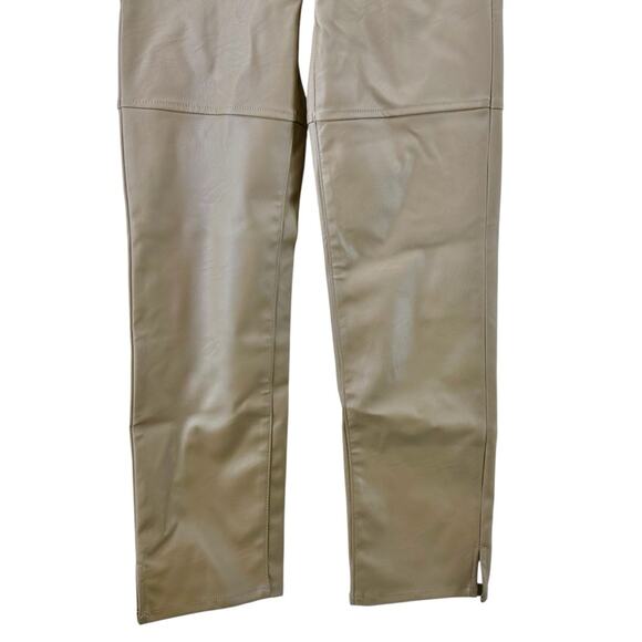 NWT Good American Women Better Than Leather Good Boy Pant Warm Caramel sz 2/26 - Picture 7 of 15
